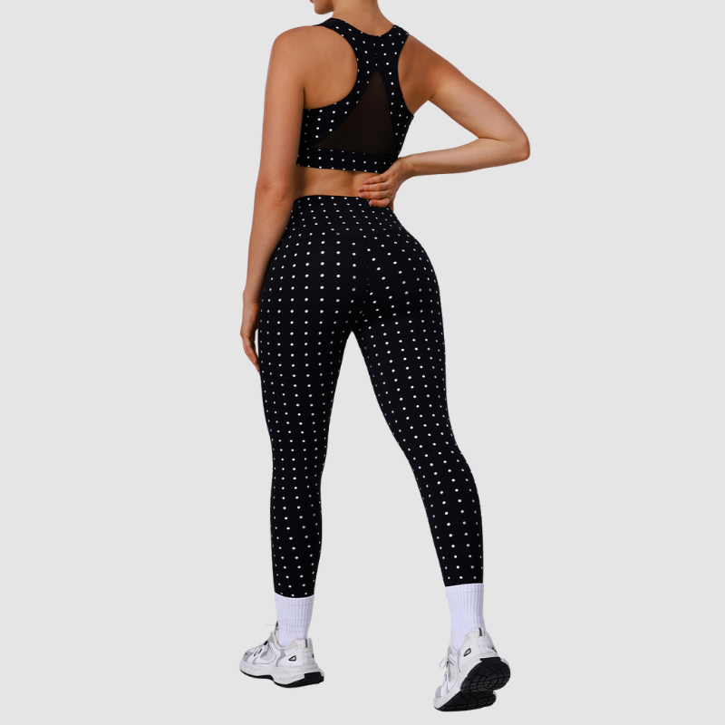 Wholesale Polka Dot activewear Yoga Set