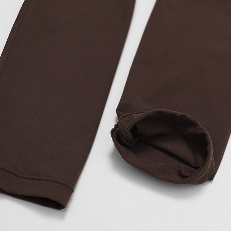 Quick-Dry Long Sleeve Top + Straight Leg Sweatpants 2 Piece Set