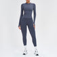 Wholesale solid color long-sleeved top + leggings
