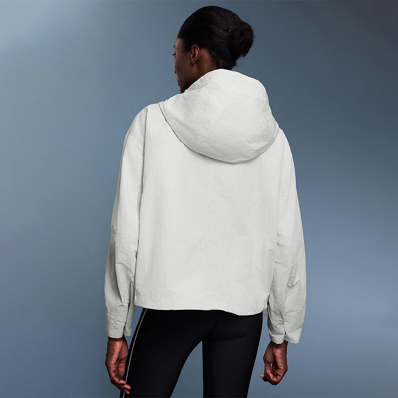 Durable Loose-Fit Cropped Windbreaker Jacket