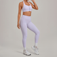 Wholesale Zipper Tank Top+Highlighted Legging 2-piece Set