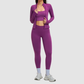 Wholesale Cross Shoulder Strap Bra+Legging+Jacket 3-Piece | Wonderxfans bulk activewear