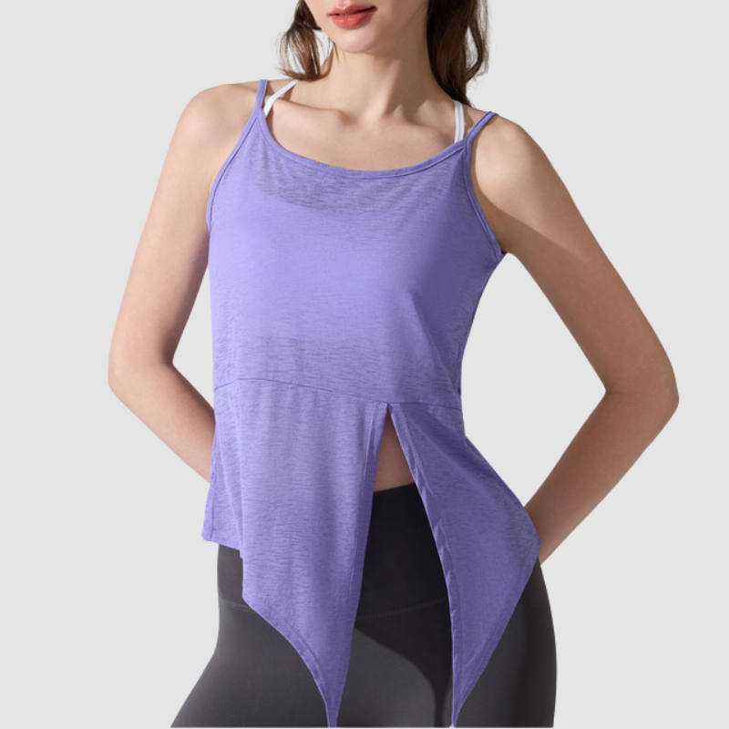 Wholesale sweat-wicking and breathable Pilates Yoga Cover-up Sleeveless Sports Tank Top