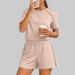 Wholesale Women's Short Sleeve T-Shirt & Shorts Casual Athletic Set