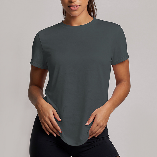 Wholesale Women's short sleeve tee quick dry running gym top