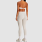 Wholesale Seamless Halter Sports Bra & High-Waist Leggings Set – Naked-Feel Peach-Lift Yoga 2-Piece