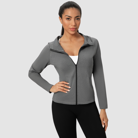 Wholesale Women's Zip Up Hoodie Sports Jacket – Quick-Dry & Windproof