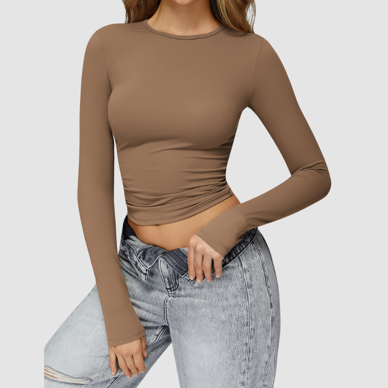 Yoga running sports long sleeve tops