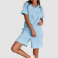 Wholesale Pullover Long-Sleeve Sweatshirt & Shorts Set – Casual Athleisure 2-Piece