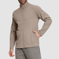 Wholesale Men's Mock Neck Long Sleeve Athletic Jacket – Moisture-Wicking Gym Fitness Training Outerwear