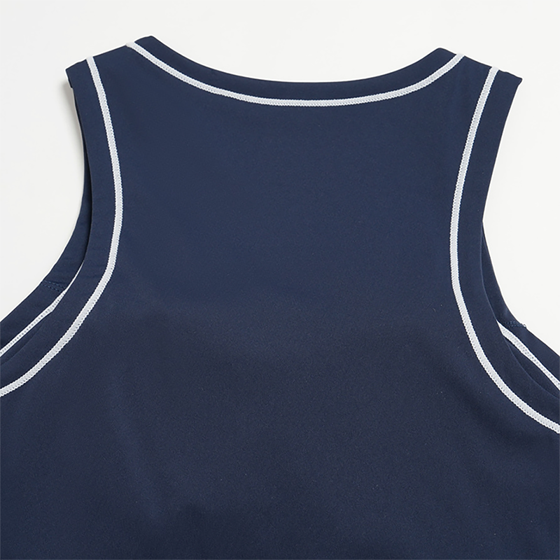 Wholesale contrasting sleeveless fitness yoga tops