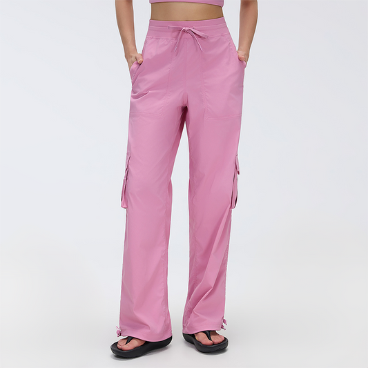 Wholesale Multi-Pocket Wide-Leg Cargo Pants