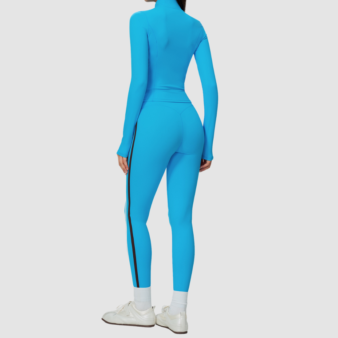 Wholesale Women's Padded Sports Bra, Long Pants & Jacket Yoga Set