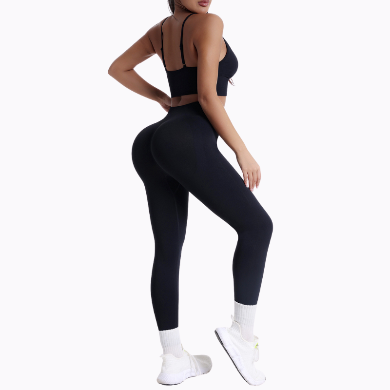 Women's strap bra and long pants two-piece set