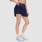 Wholesale Color-Blocked Faux Two-Piece Yoga Tennis A-Line Skirt