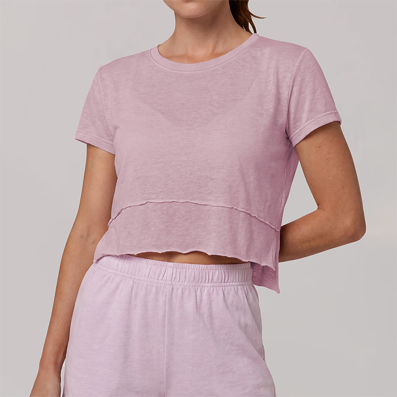 Wholesale Women's Loose Round Neck Short Sleeve Tank top