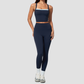 Wholesale Naked-Feel Yoga Set – Cross Back Quick-Dry Fitness Outfit