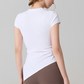 Wholesale Naked-Feel Slit-Hem Short Sleeve Yoga T-Shirt – Slim Fit Sports Top