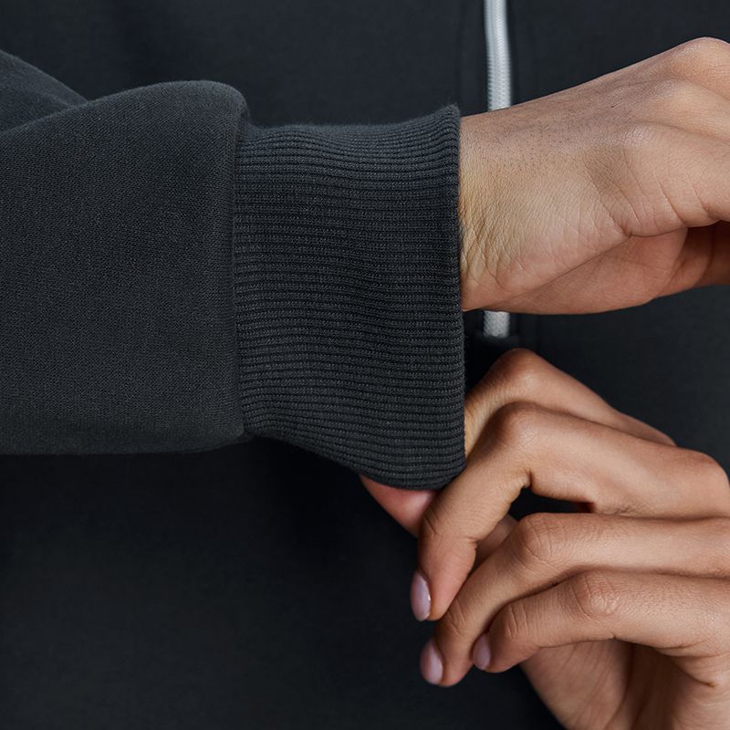 Half-Zip Stand Collar Fleece Sweatshirt