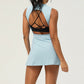 Hollow-Out Back Slit Tennis Dress