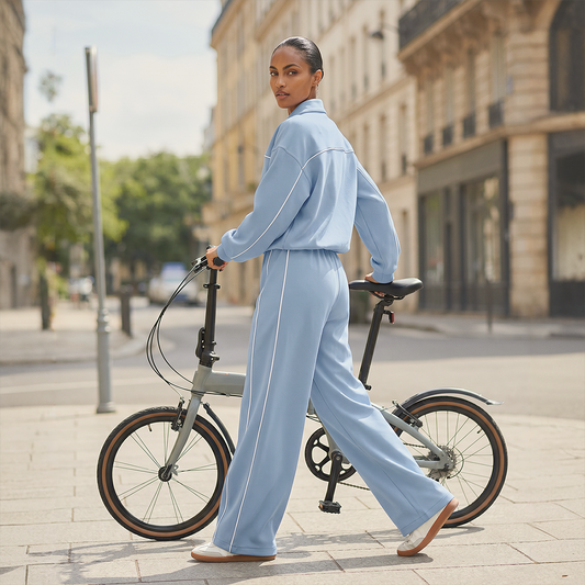 Wholesale Women's Zip-Up Long Sleeve Hoodie & Jogger Pants Tracksuit Set