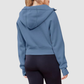 Wholesale Cropped Zip Up Hoodie