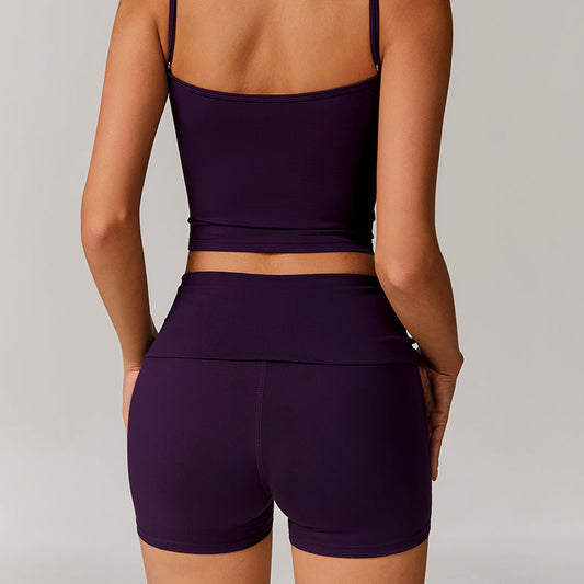 Quick-drying High-waisted sports shorts