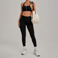 Wholesale Zipper Tank Top+Highlighted Legging 2-piece Set