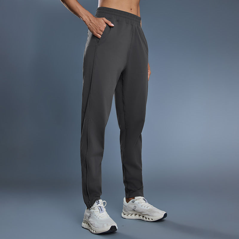 Breathable zippered casual sports pants