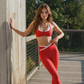 Wholesale fake two sports yoga bras