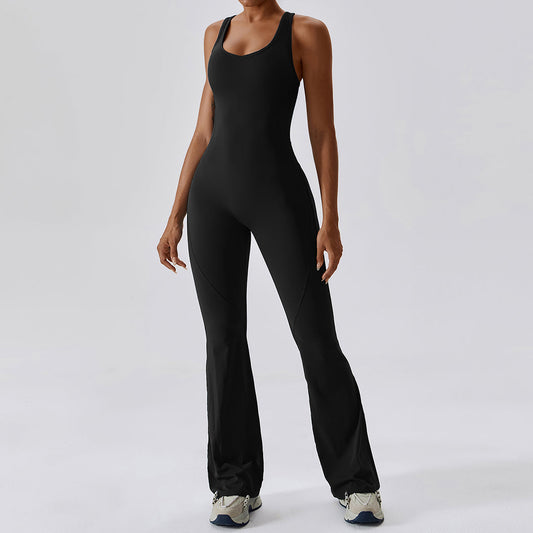 Wholesale Solid flared trousers cutout back | Wonderxfans bulk activewear