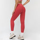 Women's contrasting color cross-waist leggings