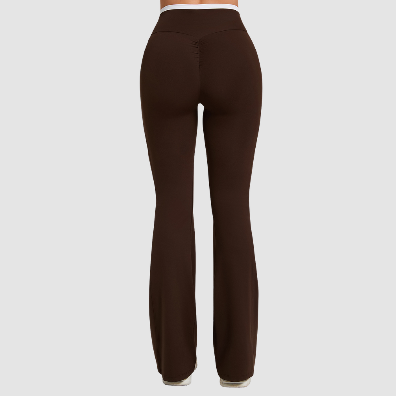 Wholesale cross waistline Flare Yoga Pants | Wonderxfans bulk activewear