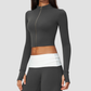 Wholesale Women’s Cropped Stand-Collar Pilates Jacket