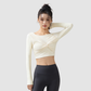 Wholesale Slim Fit Long Sleeve Yoga Top