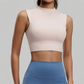 Wholesale sleeveless high neck sports vest
