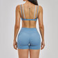 Naked and beautiful back bra + quick drying shorts 2-piece set