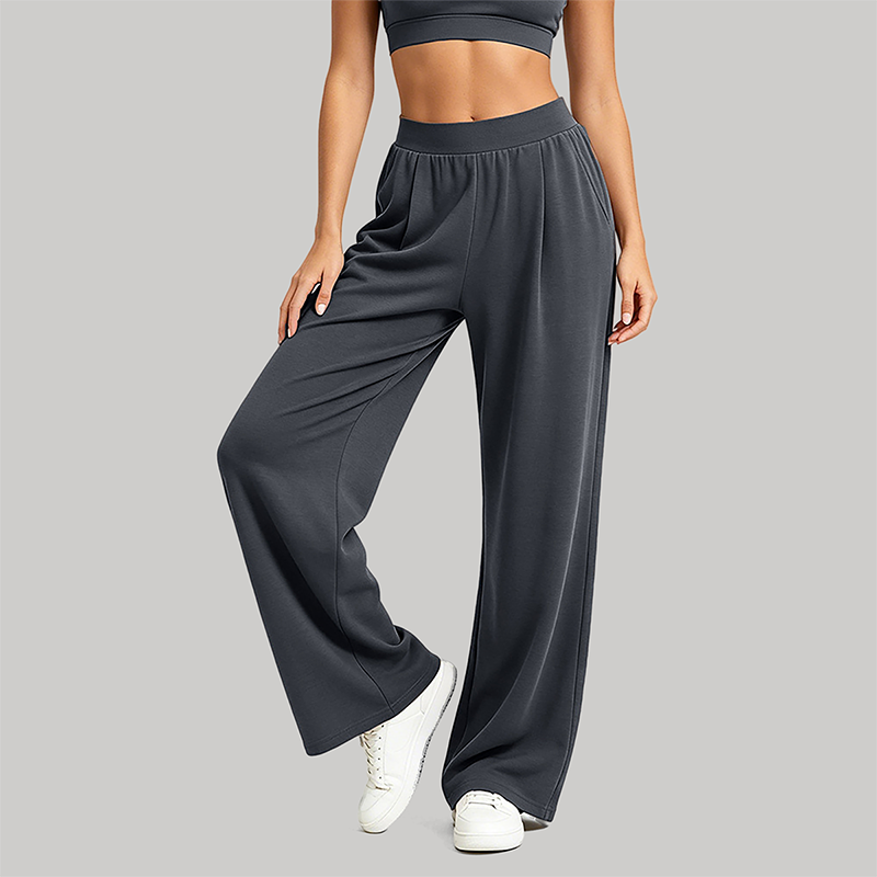 Wholesale Women's Eco-Friendly Fiber Wide-Leg Yoga Pants