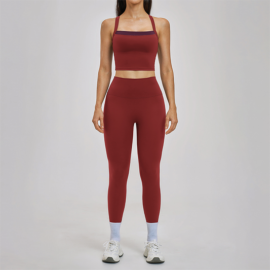 Wholesale Solid Color Top + Quick-Drying Legging set