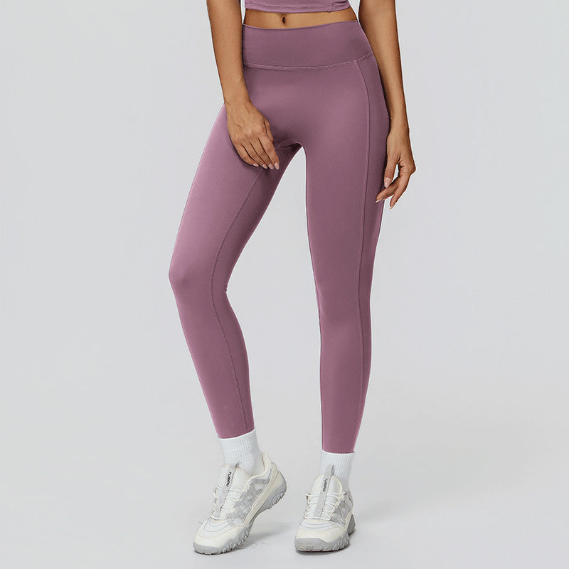 High-waisted, hip-lifting, slimming sports leggings