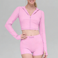 Wholesale strap bra+shorts+jacket 3-piece set