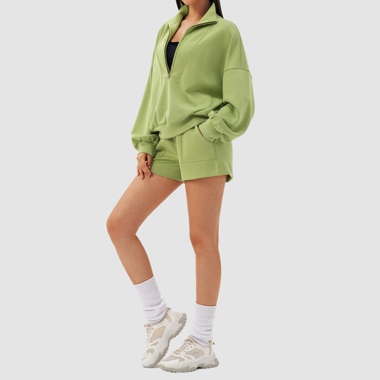 Wholesale Women's Loose Stand-Collar Modal Sports Top