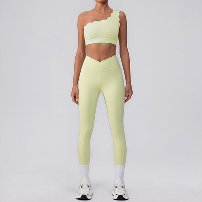 Wave Fitness One Sports Sports Bra + LEGGUS DE LEGGUDS HIGHAIS