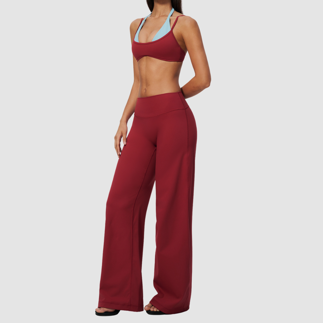 Wholesale Women’s Sports Bra & Wide-Leg Yoga Pants Set