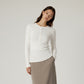 Long-sleeved T-shirt with waist slim