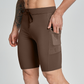 Wholesale Men's High-Waist Compression Shorts – Tummy Control Double-Layer Gym Shorts