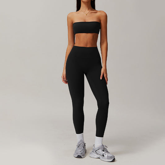 Wholesale Nude tube top with sports | Wonderxfans bulk activewear