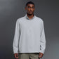 Half-zip stand-up collar long-sleeved T-shirt