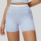 Paneled contrast sports shorts