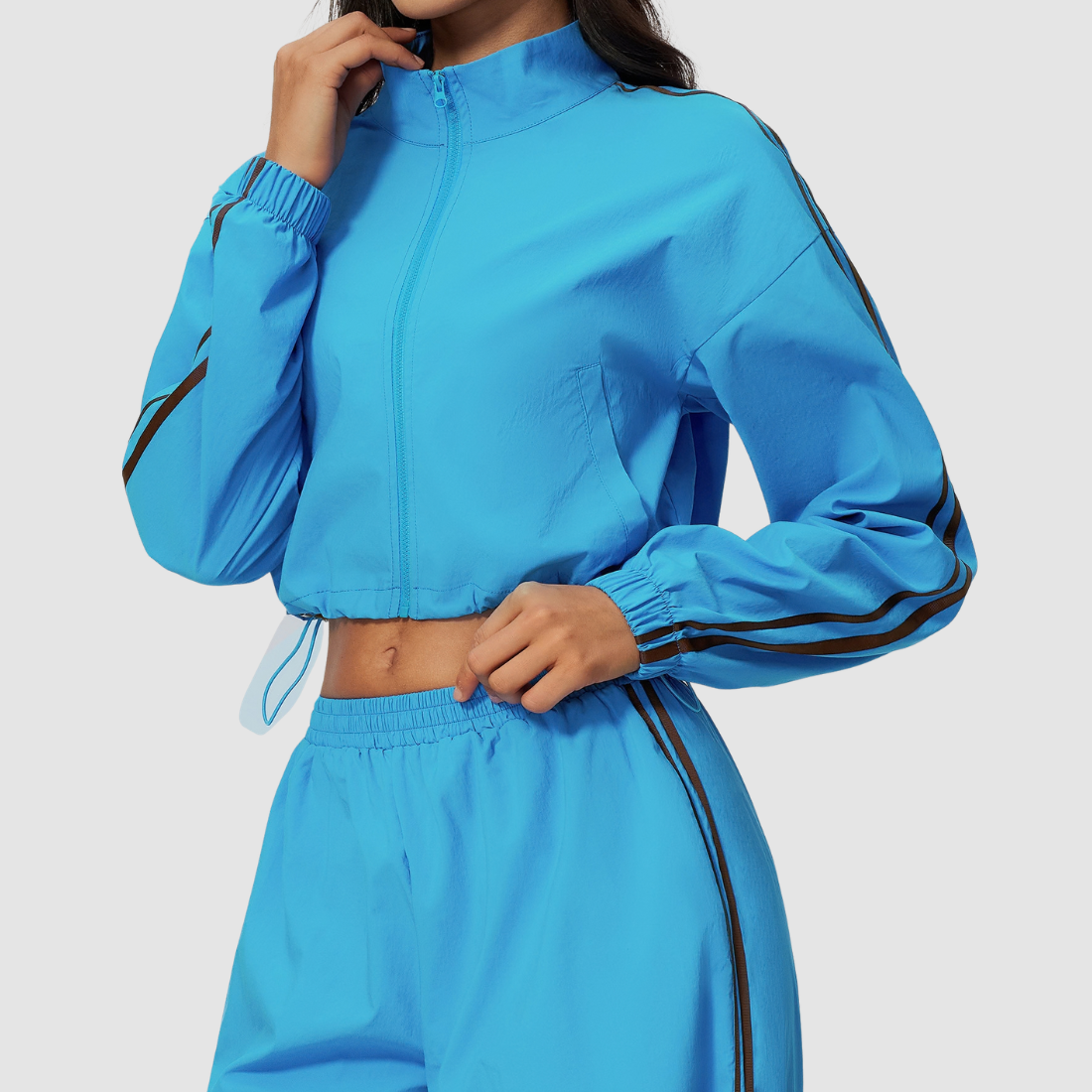 Wholesale Women's Quick-dry Stand-Collar Zip Sports Jacket